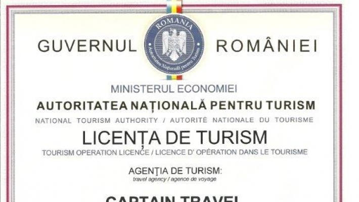 Licenta de Turism Captain Travel