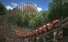 Cel mai rapid roller-coaster de lemn din lume 2