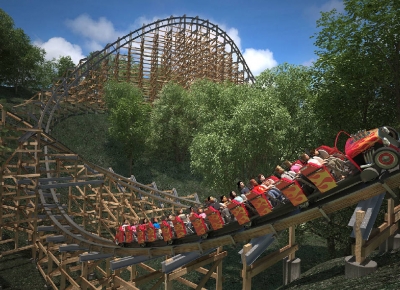 Cel mai rapid roller-coaster de lemn din lume